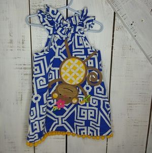 Mud Pie Monkey Dress 4T